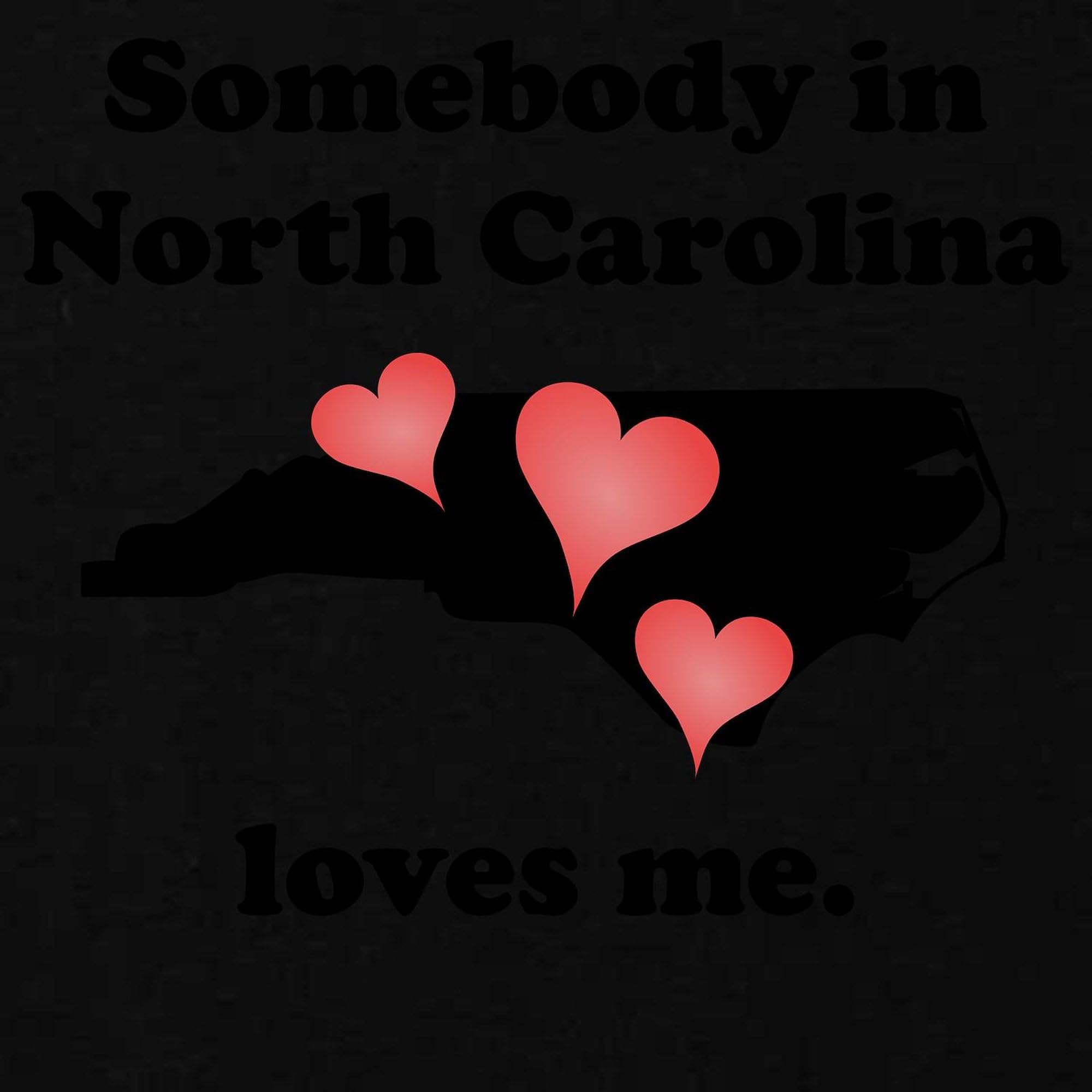 Somebody in North Carolina Loves Me Maternity T-Shirt - Women's Ruched Side Pregnancy Shirt for Expecting Moms | Comfortable & Stylish Maternity Wear for Baby Showers, Gender Reveals & Pregnancy Announcements