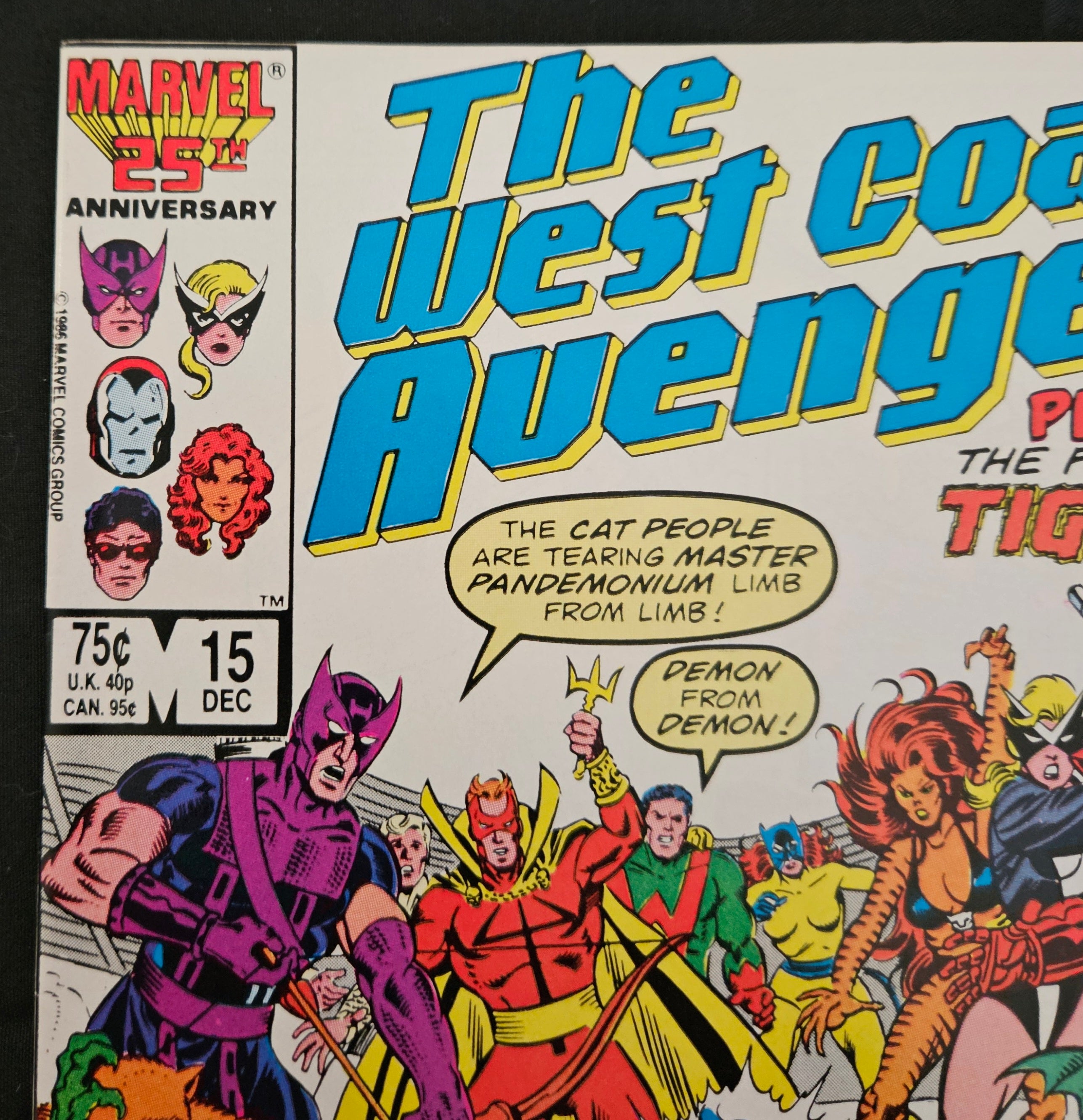 Marvel Comic Book West Coast Avengers #15 (Dec 1986) - Lost in Space Time Finale | Near Mint Condition | Collectible Superhero Comic for Marvel Fans & Comic Book Collectors | Perfect for Display, Gifts & Investment