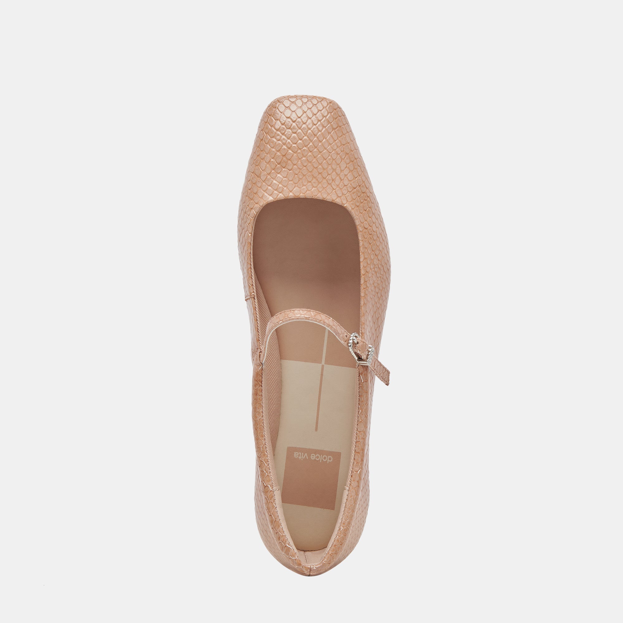 REYES Women's Ballet Flats - Toffee Snake Embossed Leather Loafers for Comfort & Style | Perfect for Office, Casual Wear & Travel
