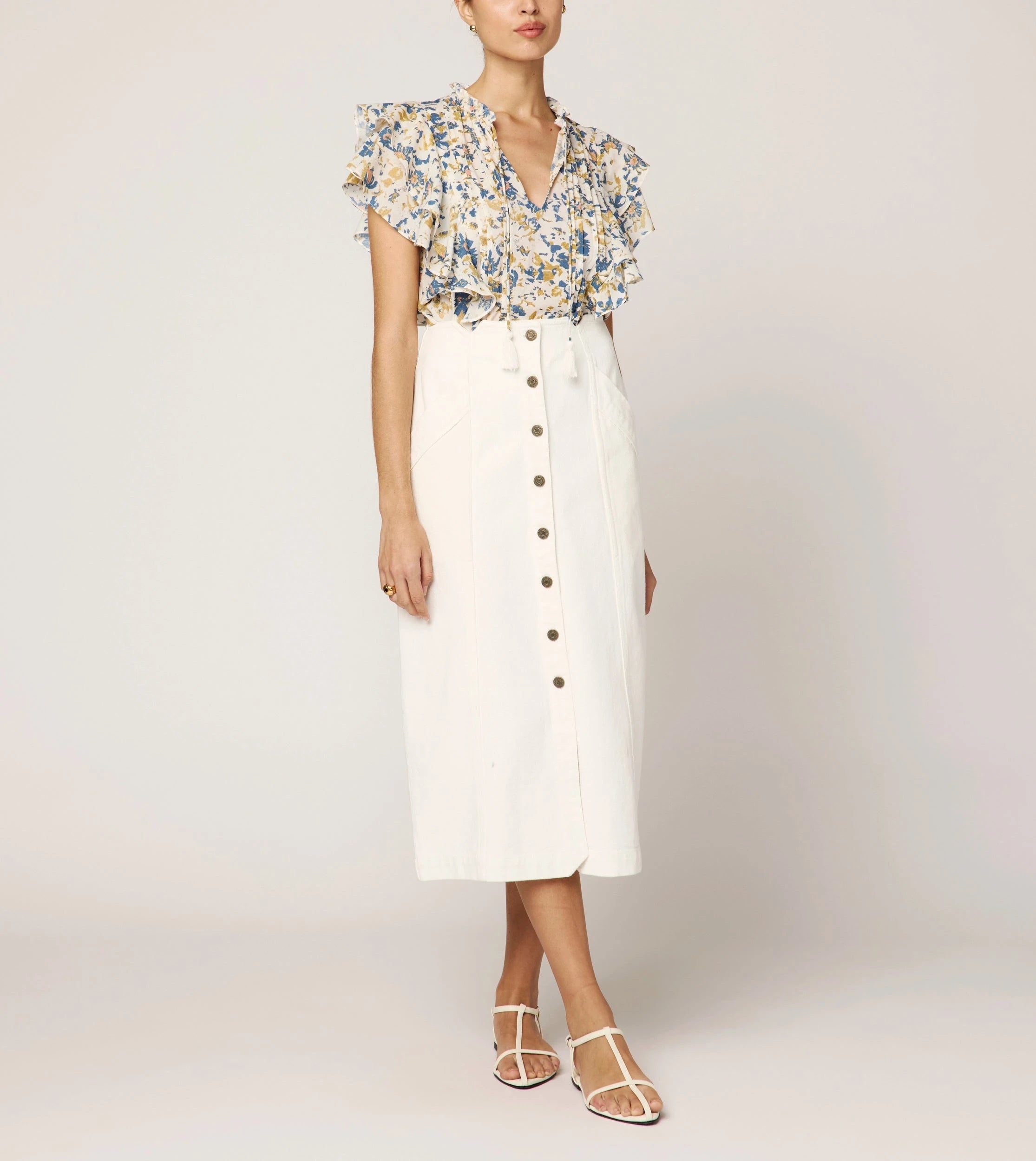 Stylish Arista Blouse with Carina Print - Women's Fashion Top for Work, Date Night & Casual Outings