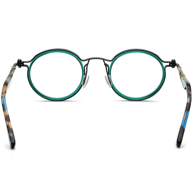Stylish Rhys Acetate Round Eyeglass Frames - Lightweight & Durable for Men & Women - Perfect for Reading, Work, and Fashion Accessories