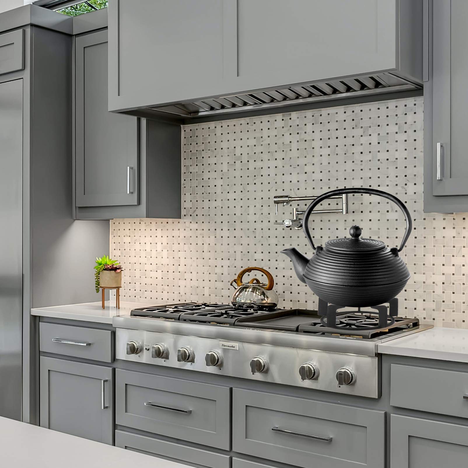 Beaupretty Cast Iron Gas Stove Bracket - Universal Wok Support for Gas Hob, Coffee Pot, Cooktop Range & Pan Holder - Heavy Duty Stove Grate for Round Pots & Ovens - Perfect for Camping, Outdoor Cooking & Home Kitchen Use