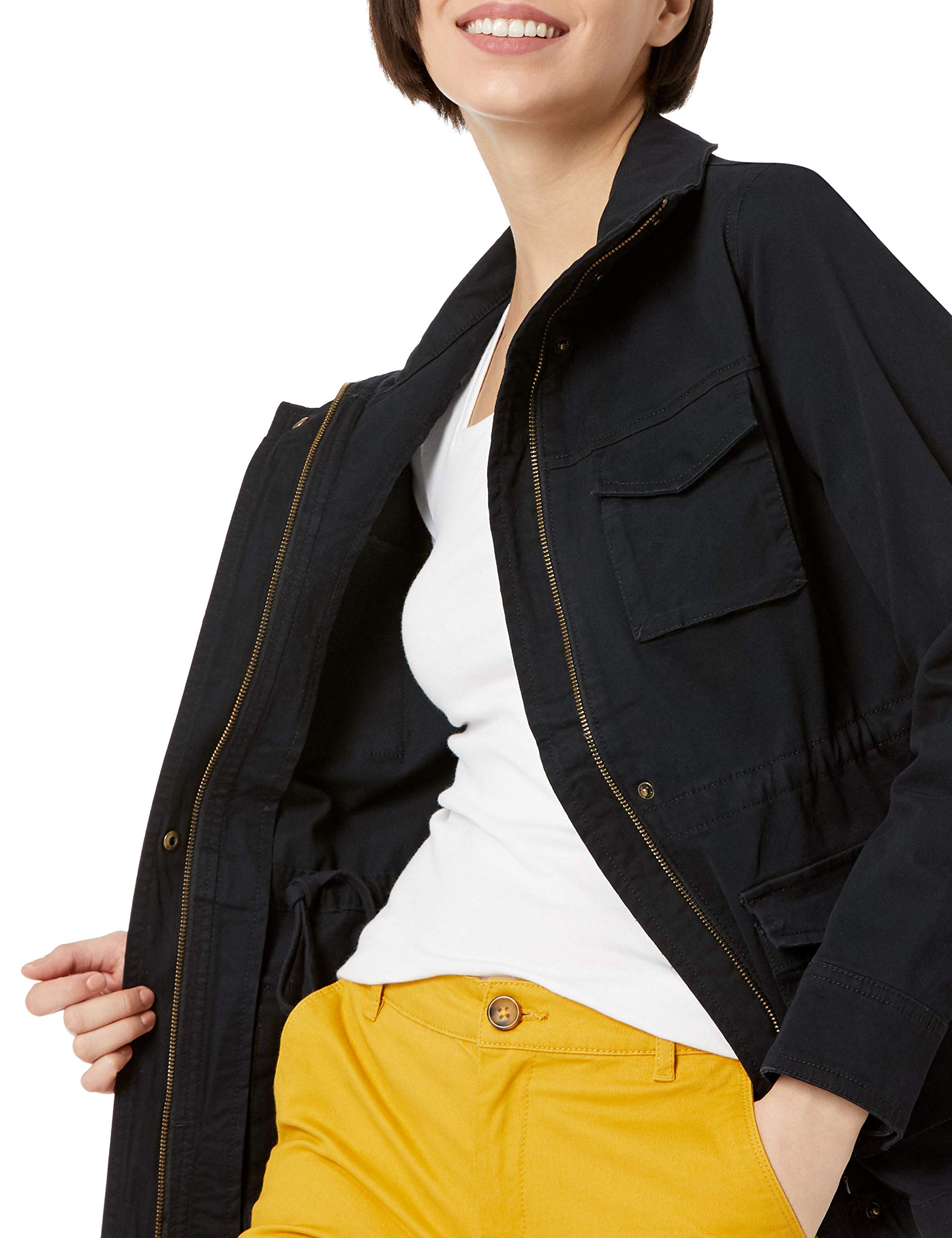 Amazon Essentials Women's Utility Jacket - Lightweight, Water-Resistant, Multiple Pockets for Outdoor Activities, Hiking & Casual Wear