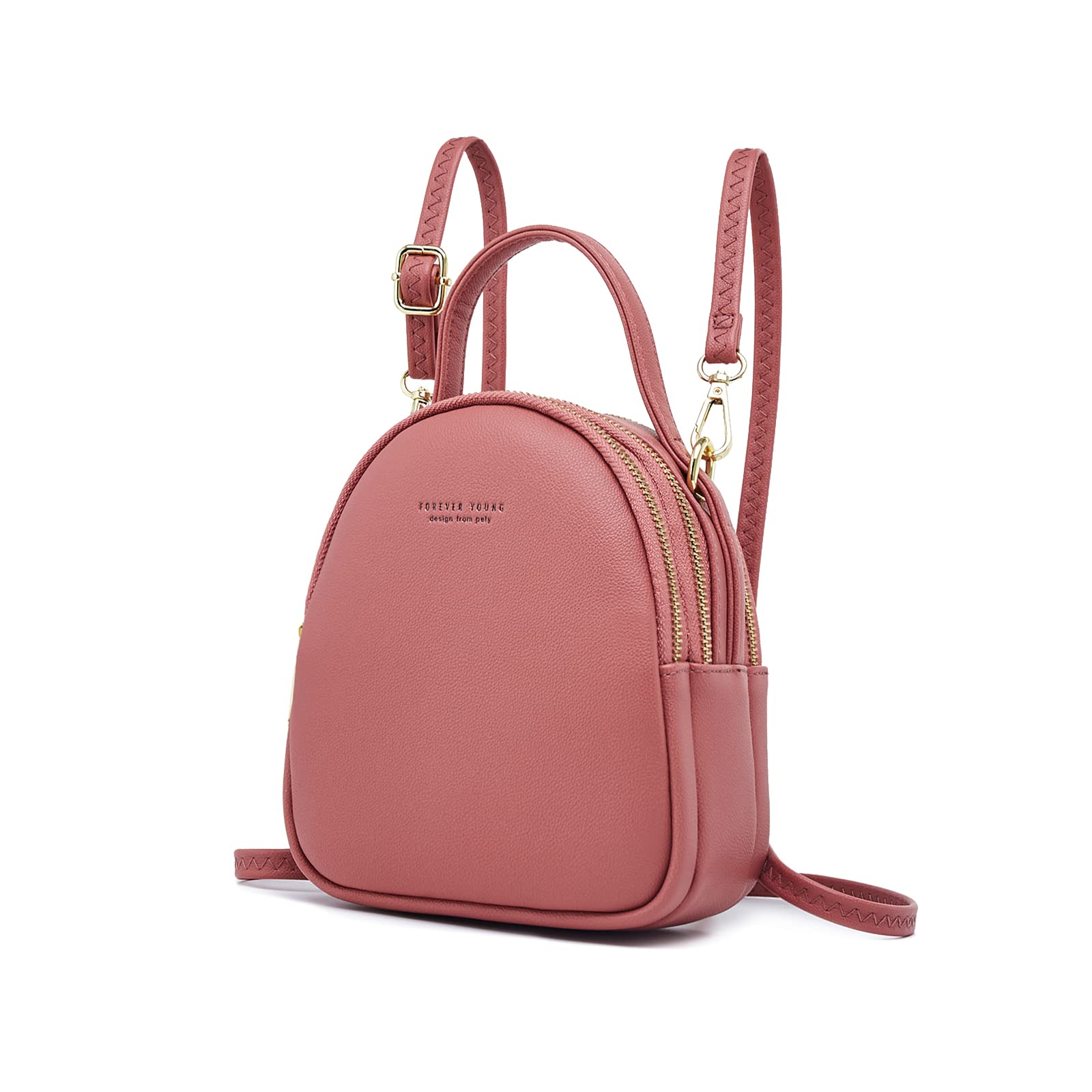 PIERRELOUES Mini Backpack Purse for Women - Cute PU Leather Small Crossbody Handbag | Perfect for Travel, Work & Daily Use