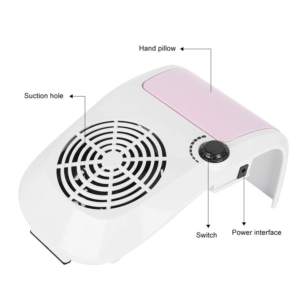 40W Professional Nail Dust Vacuum Cleaner - Valentine's Day Carnival Nail Dryer & Dust Collector for Nail Art Salon, Home Manicure & Pedicure | Perfect for Nail Technicians, DIY Enthusiasts & Beauty Professionals