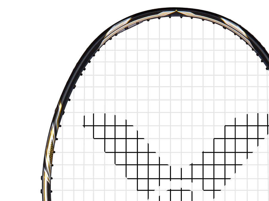 Victor Jetspeed S 10 C Unstrung Badminton Racket - Black | Professional Carbon Fiber Shuttlecock Racket for Competitive Play & Training | Perfect for Singles & Doubles Matches