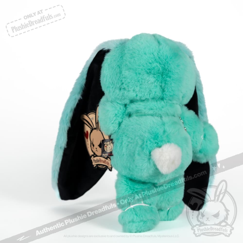Plushie Dreadfuls Anxiety Rabbit Stuffed Animal - Teal Limited Edition Soft Plush Toy for Stress Relief & Emotional Support | Perfect Gift for Anxiety Sufferers, Therapy Comfort & Bedroom Decor