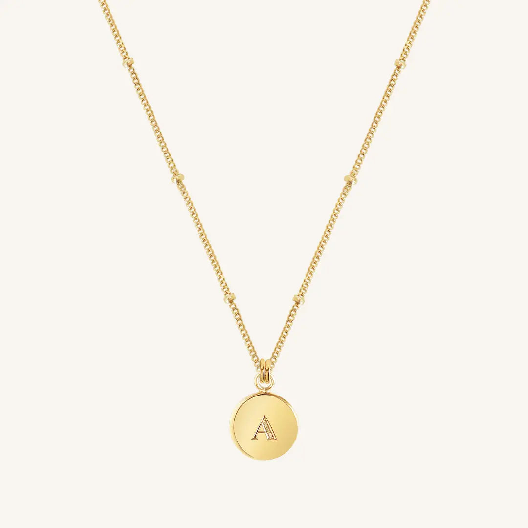 Personalized Letter Bobble Pendant Necklace - Custom Initial Charm Jewelry for Women - Perfect Gift for Birthday, Anniversary & Valentine's Day