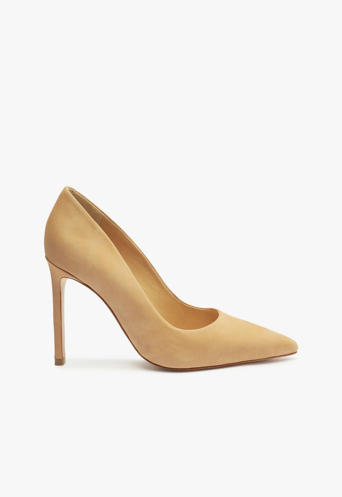 Lou Women's High Heel Stiletto Pump Shoes - Honey Beige Pointed Toe Dress Pumps for Party, Wedding & Evening Events