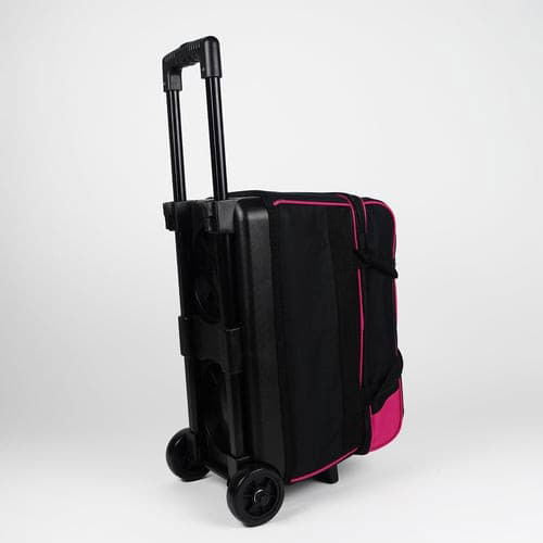 ELITE Professional Pink Double Roller Bowling Bag for Women & Men - Lightweight, Durable Travel Case for Bowling Balls & Accessories - Perfect for League Play, Tournaments & Practice Sessions