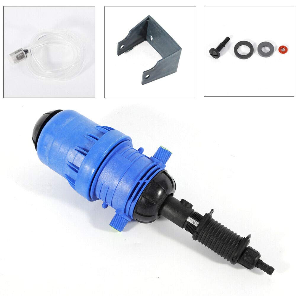 Automatic Water-Powered Fertilizer Injector Pump - Adjustable 0.4-4% Dosing Proportioner for Hydroponics & Agriculture (4-30℃) | Perfect for Greenhouse Irrigation, Lawn Care & Liquid Chemical Distribution