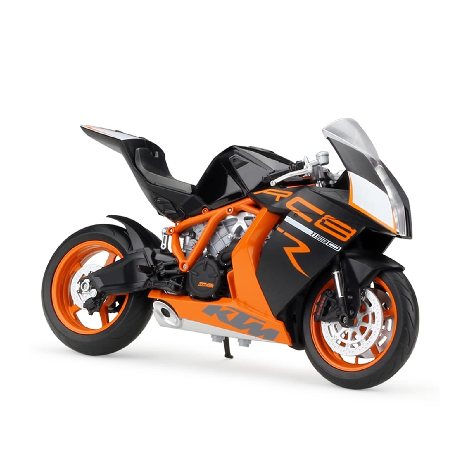 1/10 Scale KTM 1190 RC8 R Alloy Die Cast Motorcycle Model - Collectible Toy, Fashion Gift for Motorcycle Enthusiasts & Home/Office Decoration