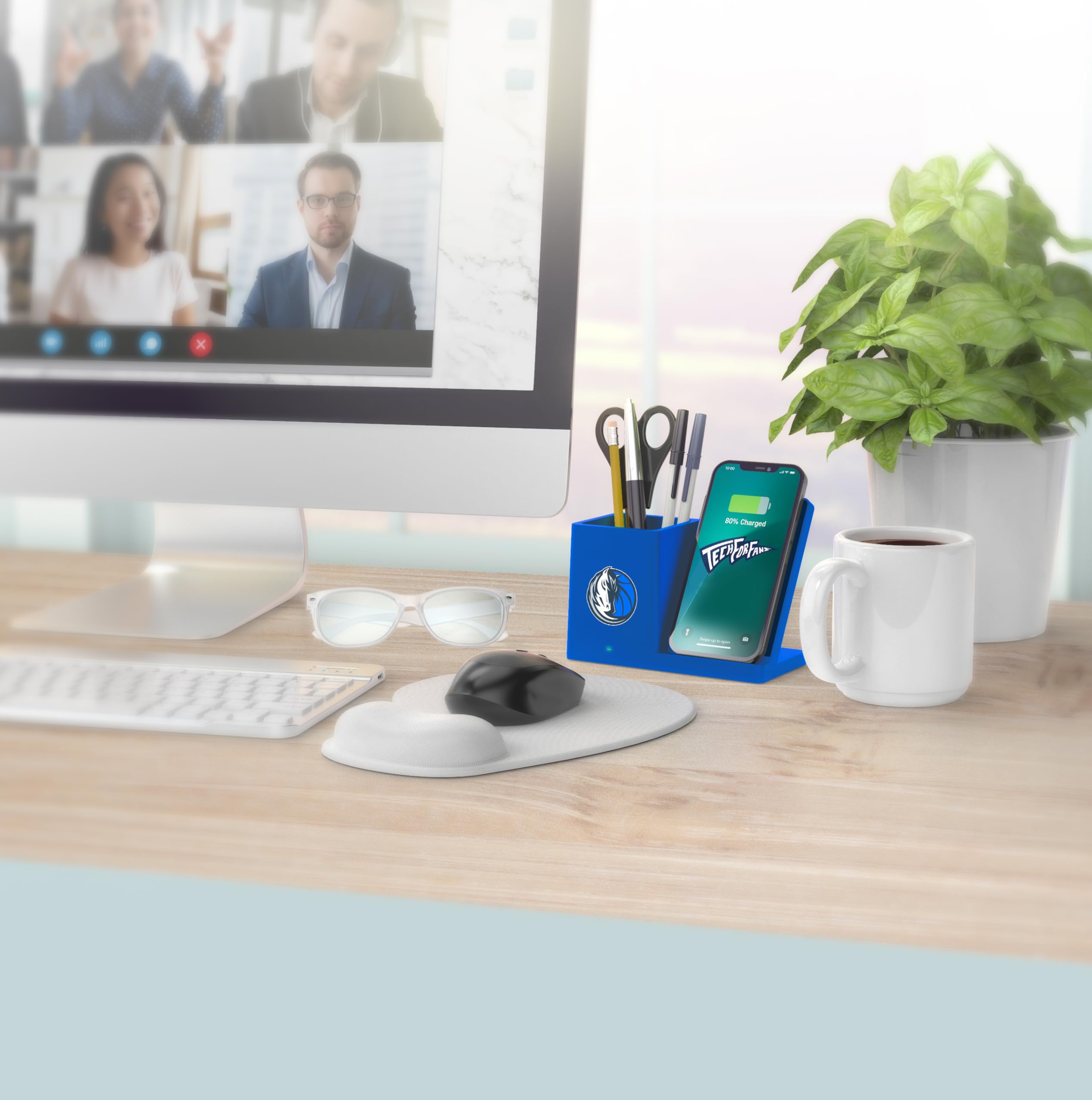 SOAR Wireless Charger & Desktop Organizer - Fast Qi Charging Stand with Phone Holder, Cable Management for iPhone, Samsung, AirPods | Perfect for Office, Home & Travel Use