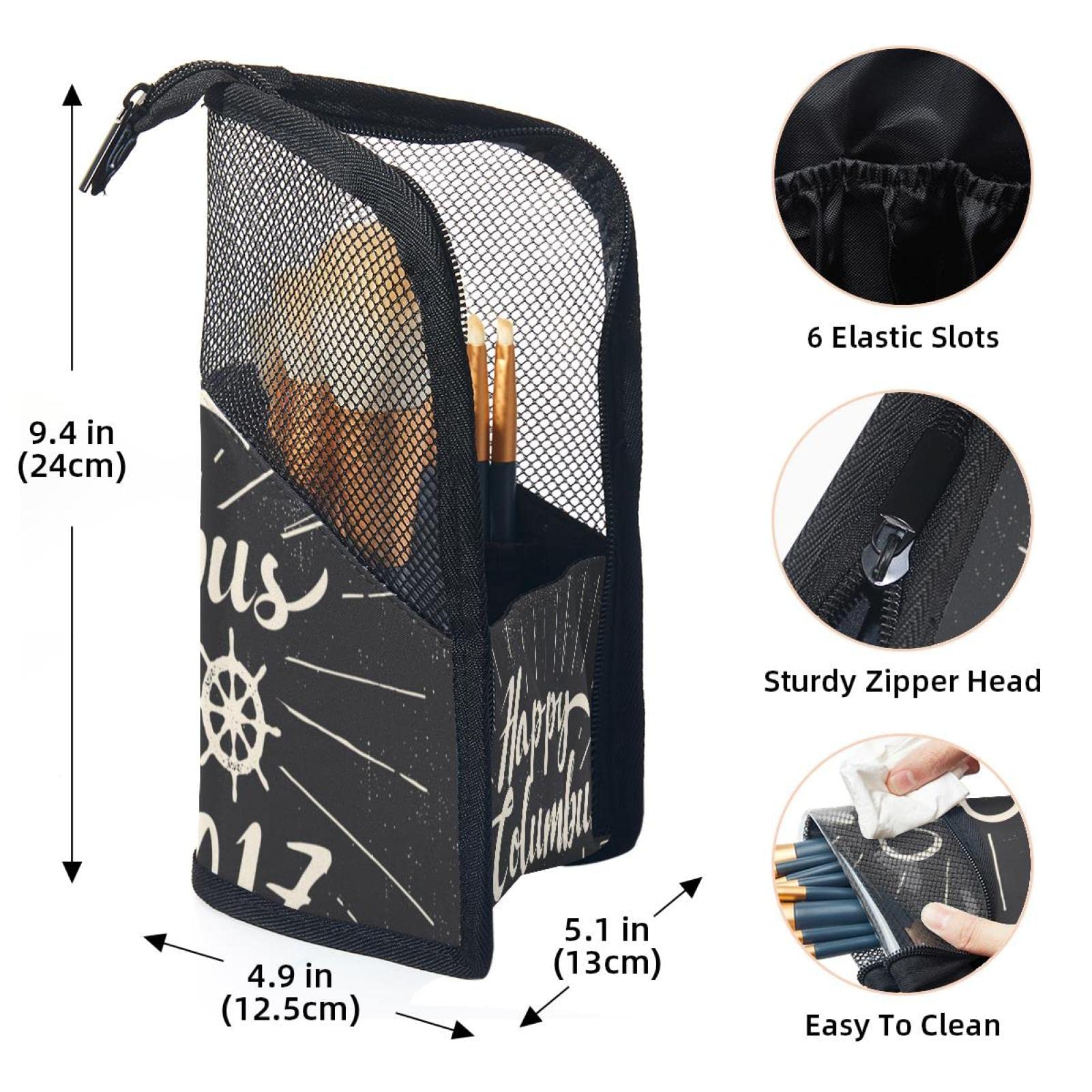 12-Piece Makeup Brush Organizer Bag Set - Portable Travel Cosmetic Brush Holder Case with Storage Pouch | Perfect for Home Vanity, Travel & Professional Makeup Artists