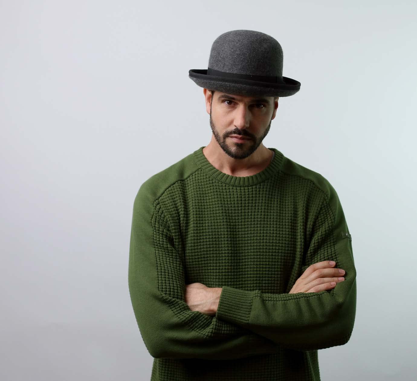 Wool Felt Bowler Hat for Women & Men - Vintage Style