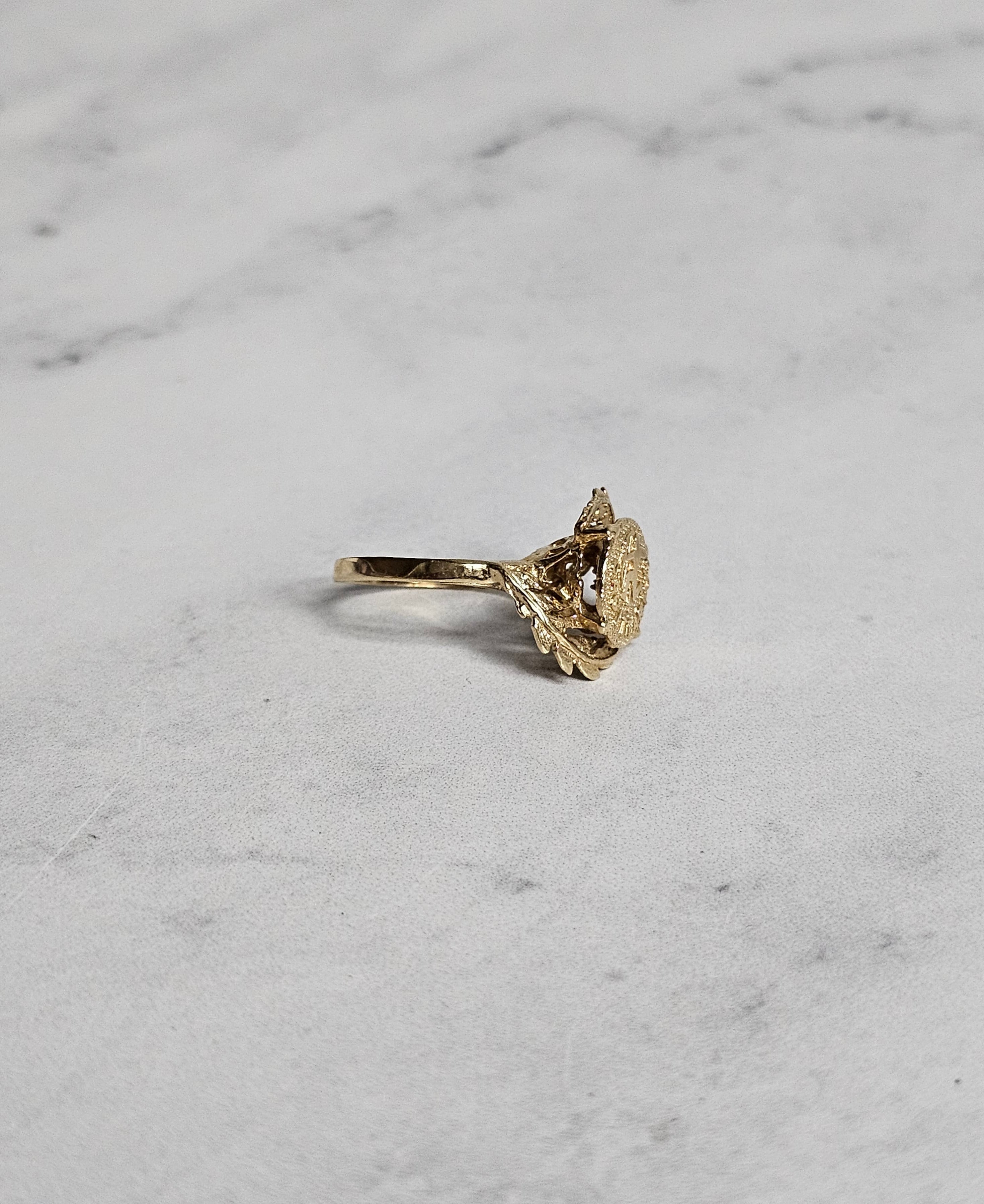 Taurus or Sagittarius Zodiac Gold Ring - 14K Solid Gold Astrology Jewelry for Women & Men - Perfect Birthday Gift & Zodiac Sign Accessory for Daily Wear