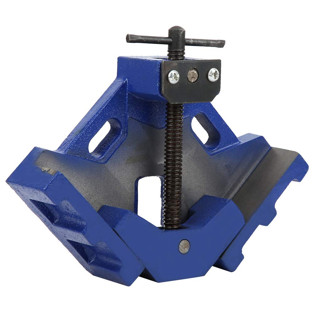 Heavy-Duty 4-Inch 90° Right Angle Clamp - Cast Iron Welding Tool for Woodworking, Metalworking & DIY Projects - Perfect for Welding Equipment, Hardware Accessories & Workshop Use