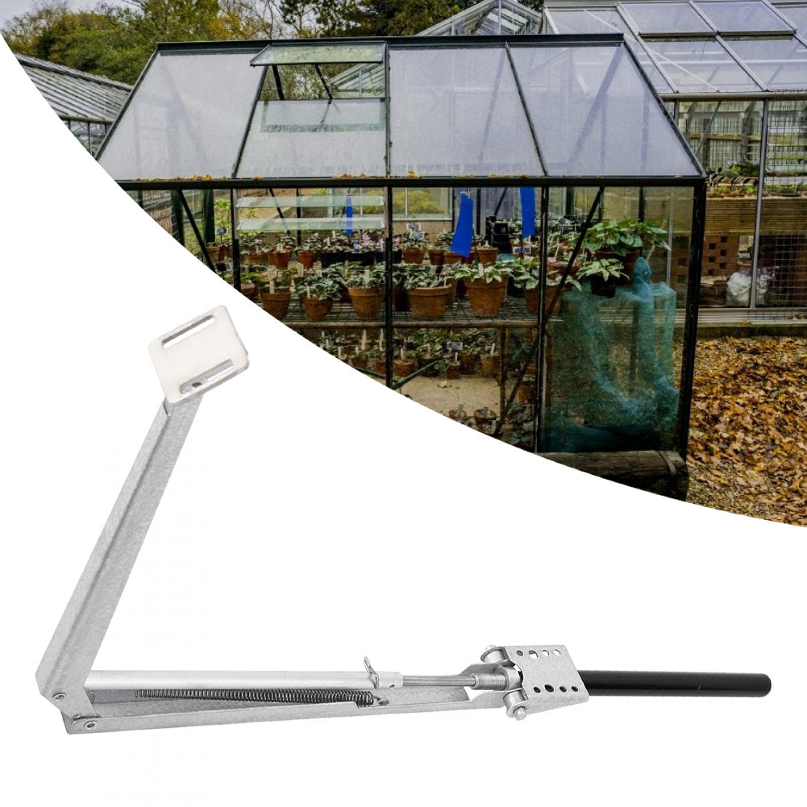 EBTOOLS Automatic Greenhouse Window & Roof Vent Opener - Solar Powered Sensor, 15 Lbs Lift Capacity - Perfect for Home Gardens, Greenhouses & Plant Nurseries