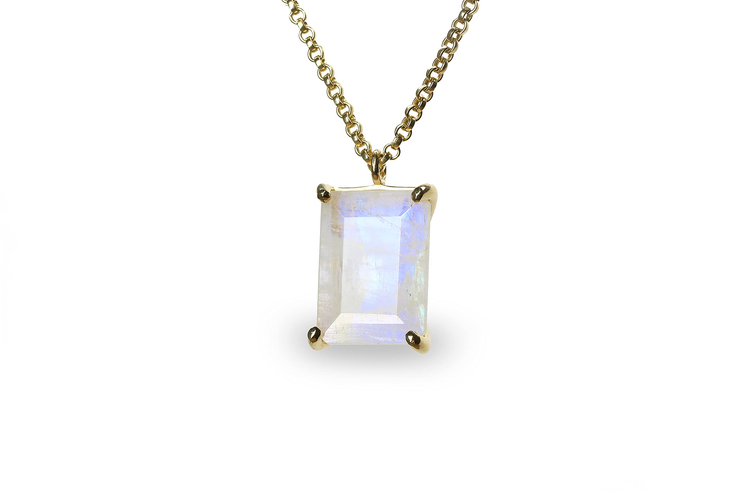 Elegant Moonstone Necklace | June Birthstone Jewelry Gift for Women - Handmade Pendant Necklace for Mom, Wife, Sister & Girlfriend - Perfect for Weddings, Anniversaries, Prom & Special Occasions