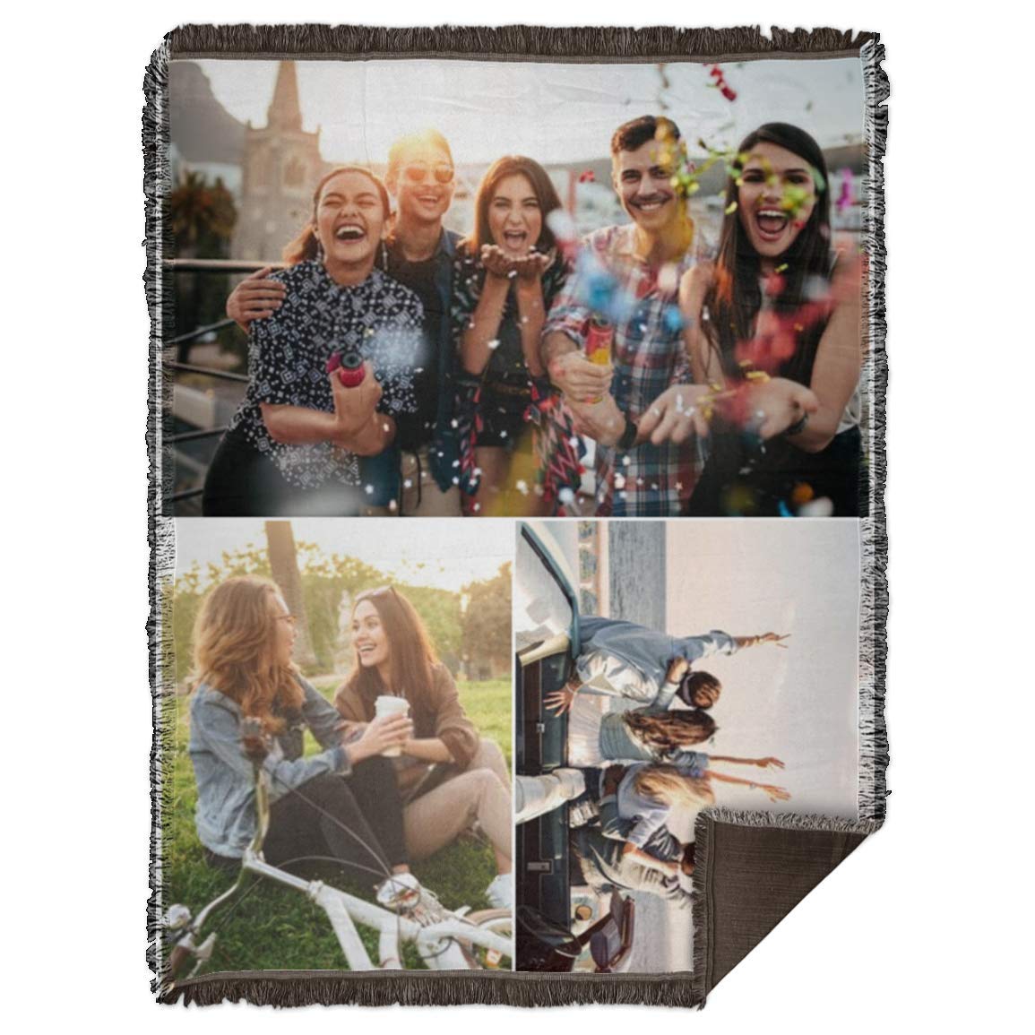 BTOM Custom Photo Blanket - Personalized Picture Woven Throw 60''x80'' - Unique Gift for Birthday, Anniversary, Christmas - Perfect for Home Decor, Couples Gift & Memory Keepsake