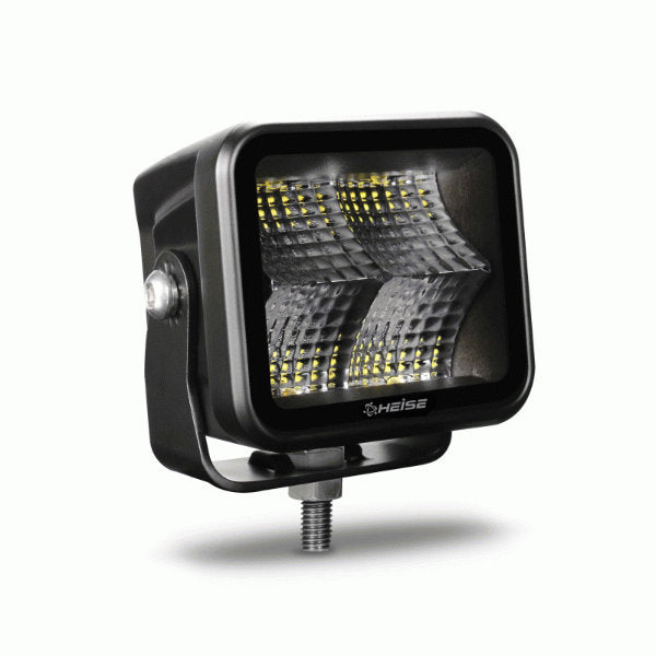 Heise HE BCF32PK 3x4 Inch LED Blackout Fog Lights for Trucks, Jeeps & Off-Road Vehicles - Waterproof Dustproof Automotive Lighting for Night Driving & Adventure