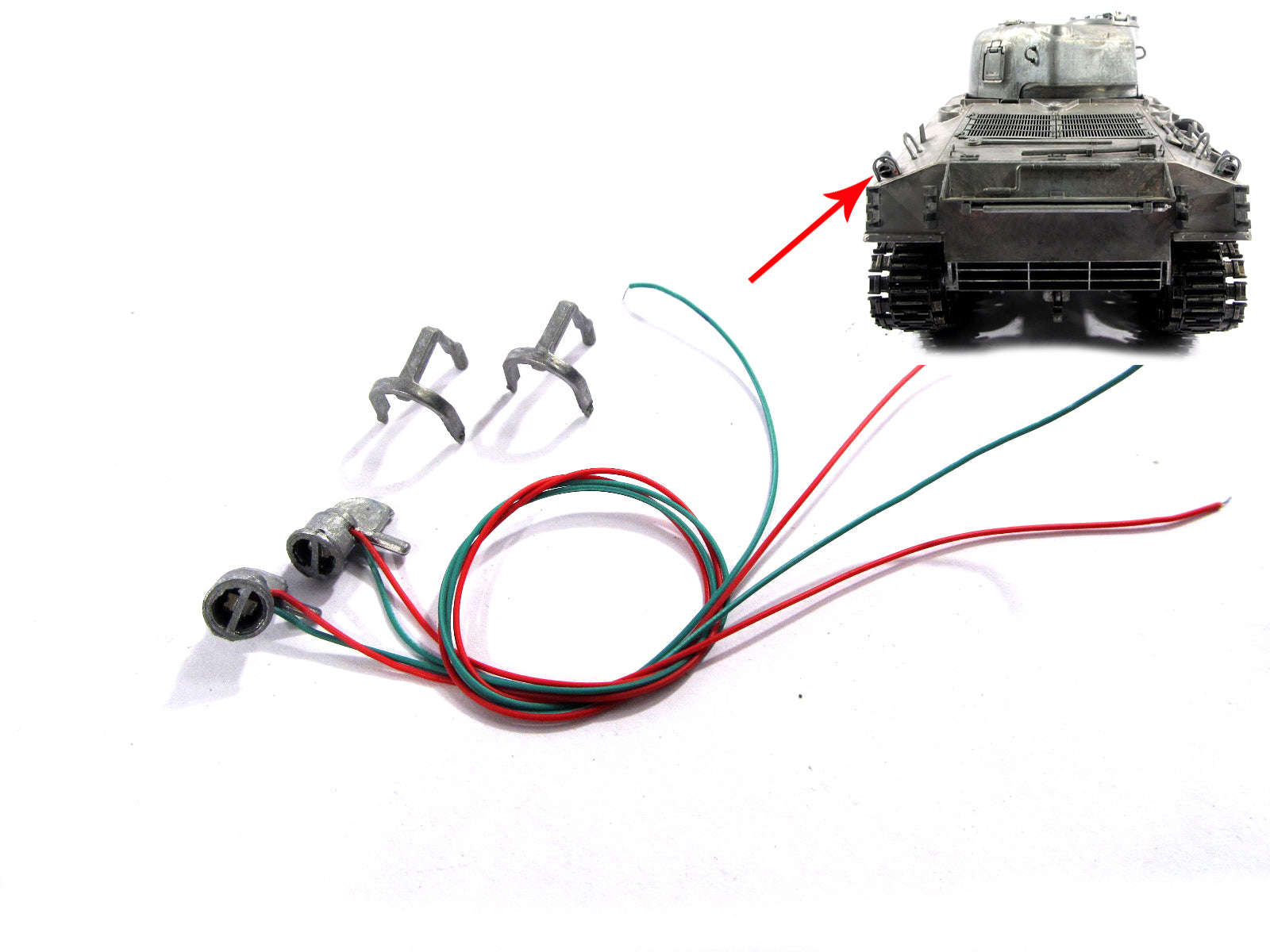 1/16 Mato Sherman RC Tank - Metal Turret, Upper Hull, Chassis, TK22 Mainboard with LED Machine Gun & Rear Lights - Idler Wheels Included - Perfect for Military Enthusiasts & Collectors - Battle Simulation & Display Scenes