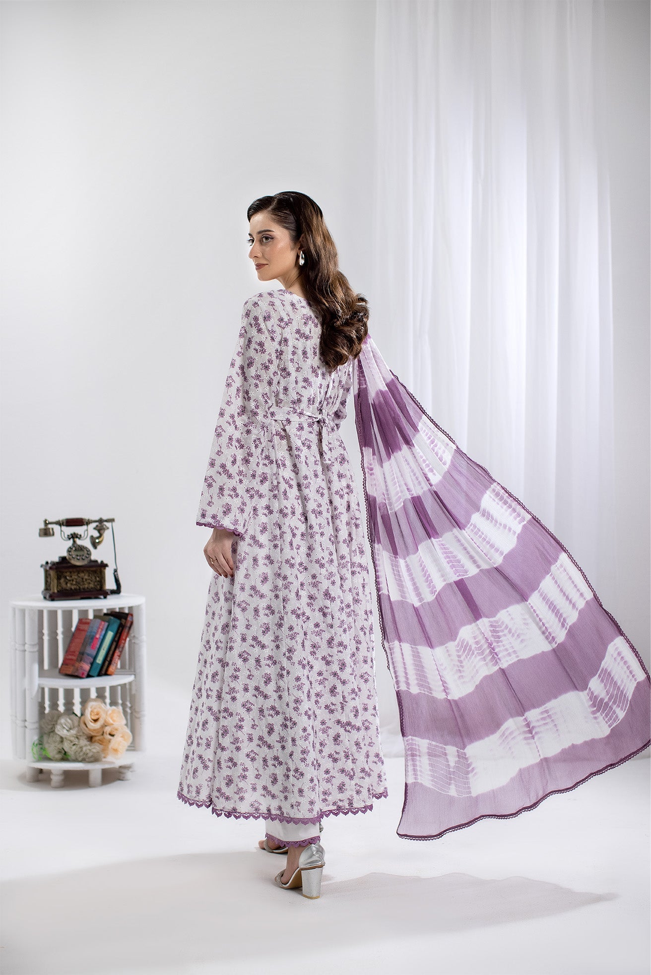Elegant Chickenkari White Stitched Suit - Premium Raqsam Embroidered Outfit for Women | Perfect for Weddings, Parties & Festive Occasions