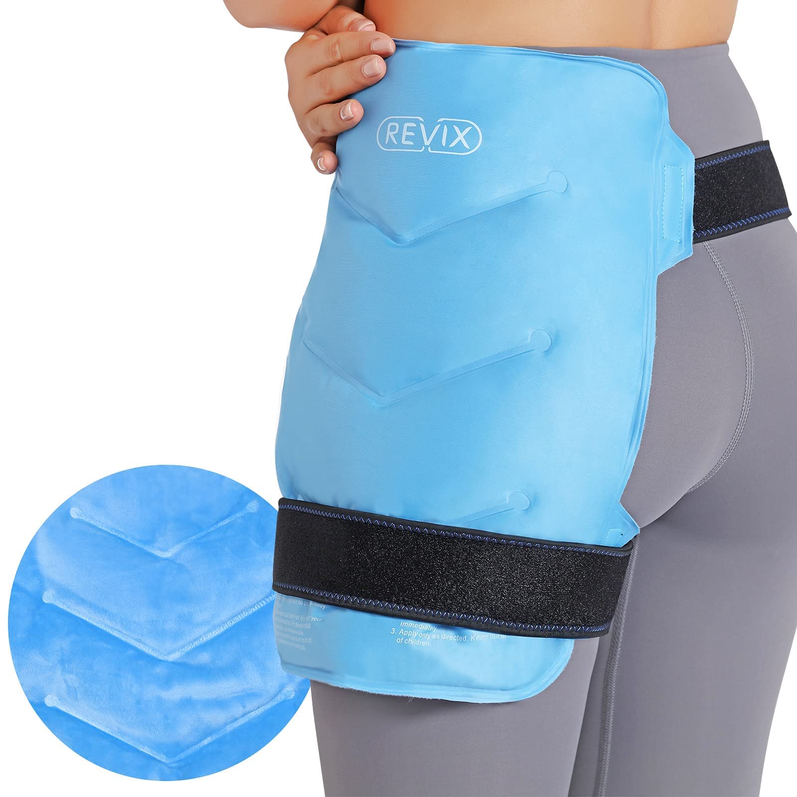 **REVIX XL Knee Ice Pack Wrap – Cold Therapy for Post-Surgery Recovery, Hip Replacement, Arthritis & Joint Pain Relief – Perfect for Athletes, Seniors & Active Lifestyles**