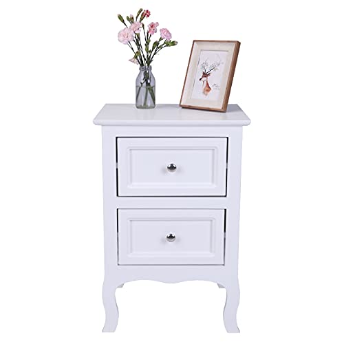 2 Drawer White