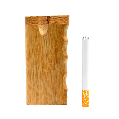 Premium Walnut Dugout Pipe with Comfortable Grip - One Hitter Bat & Storage Case for Discreet Smoking On The Go, Camping, Travel & Outdoor Adventures