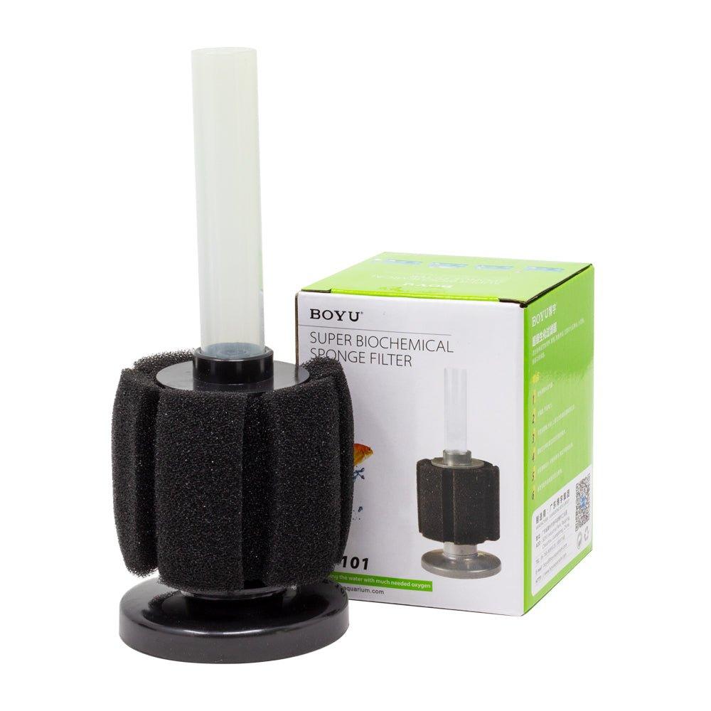 Boyu SF 101 Sponge Aquarium Filter for Fish Tank, Fry & Shrimp - Ideal for Freshwater and Saltwater Aquariums, Breeding Tanks, and Nano Tanks
