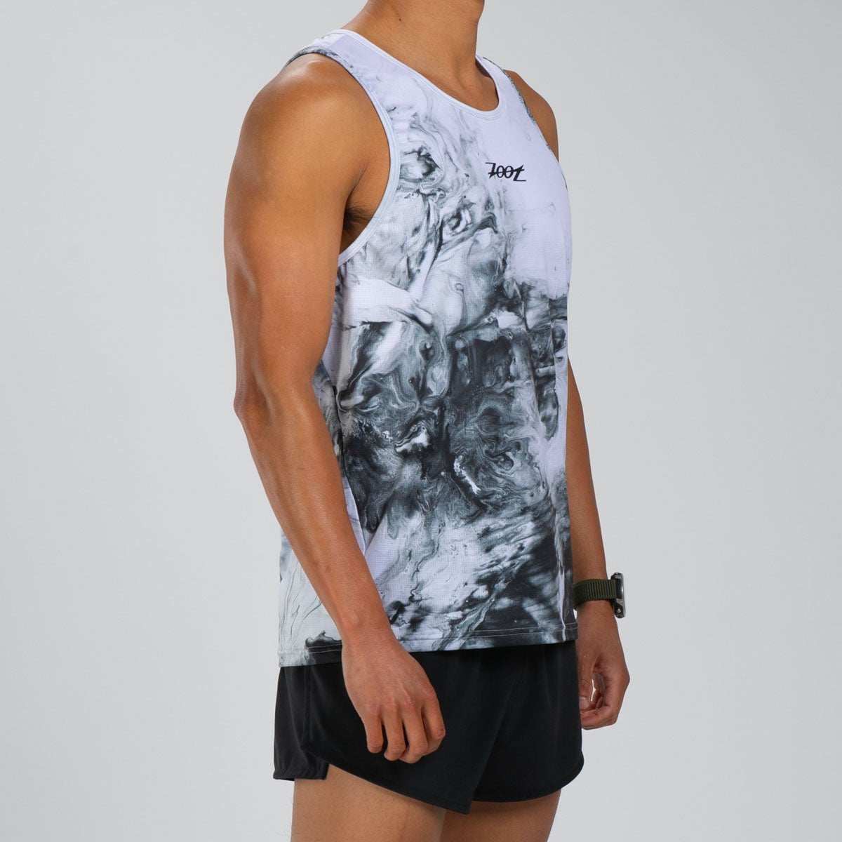Men's Elite Run Singlet - White Hot | Lightweight Performance Running Top for Men | Perfect for Marathons, Training & Hot Weather Workouts