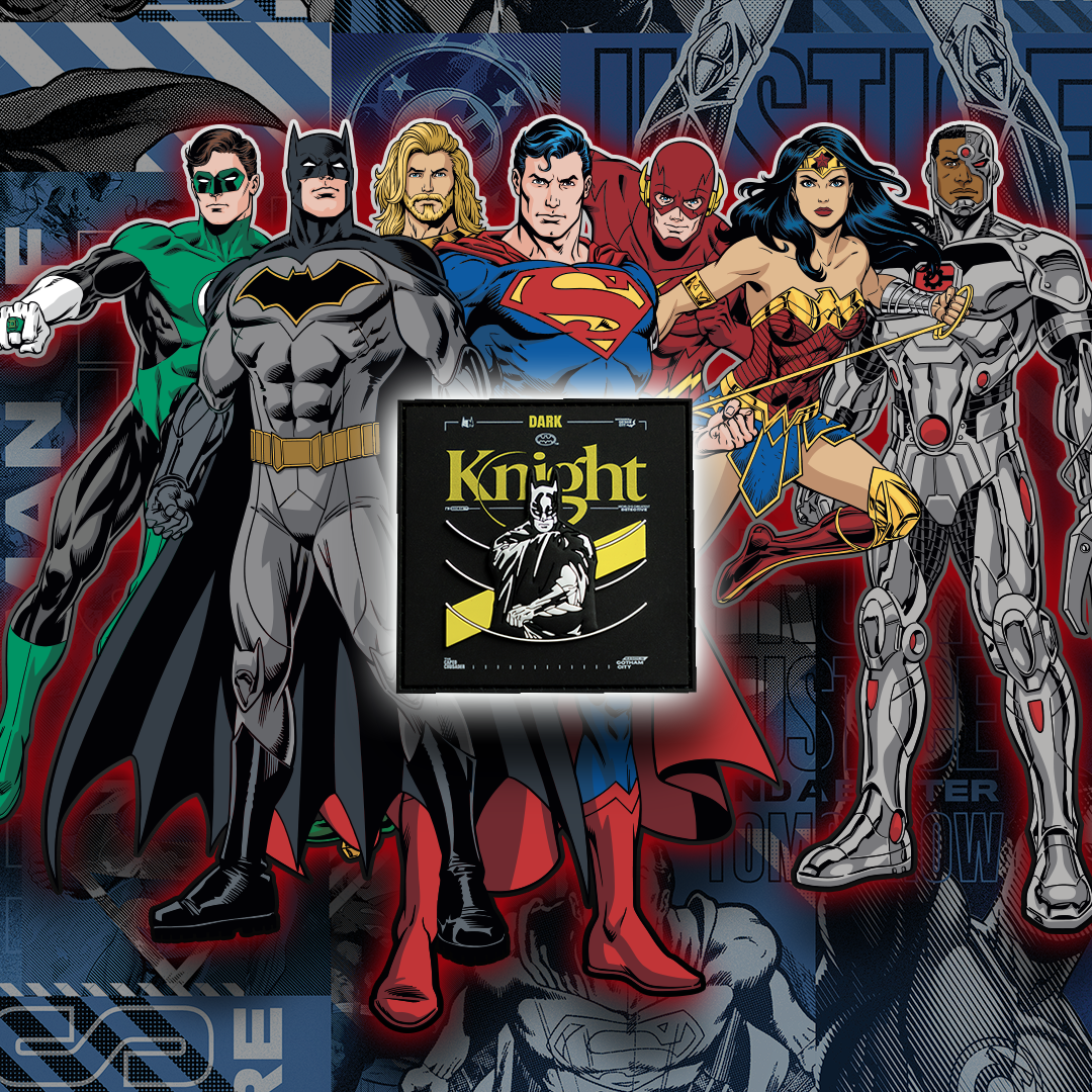 DC Justice League Dark Knight Embroidered Iron-On Patch - Perfect for Jackets, Backpacks & Cosplay Costumes
