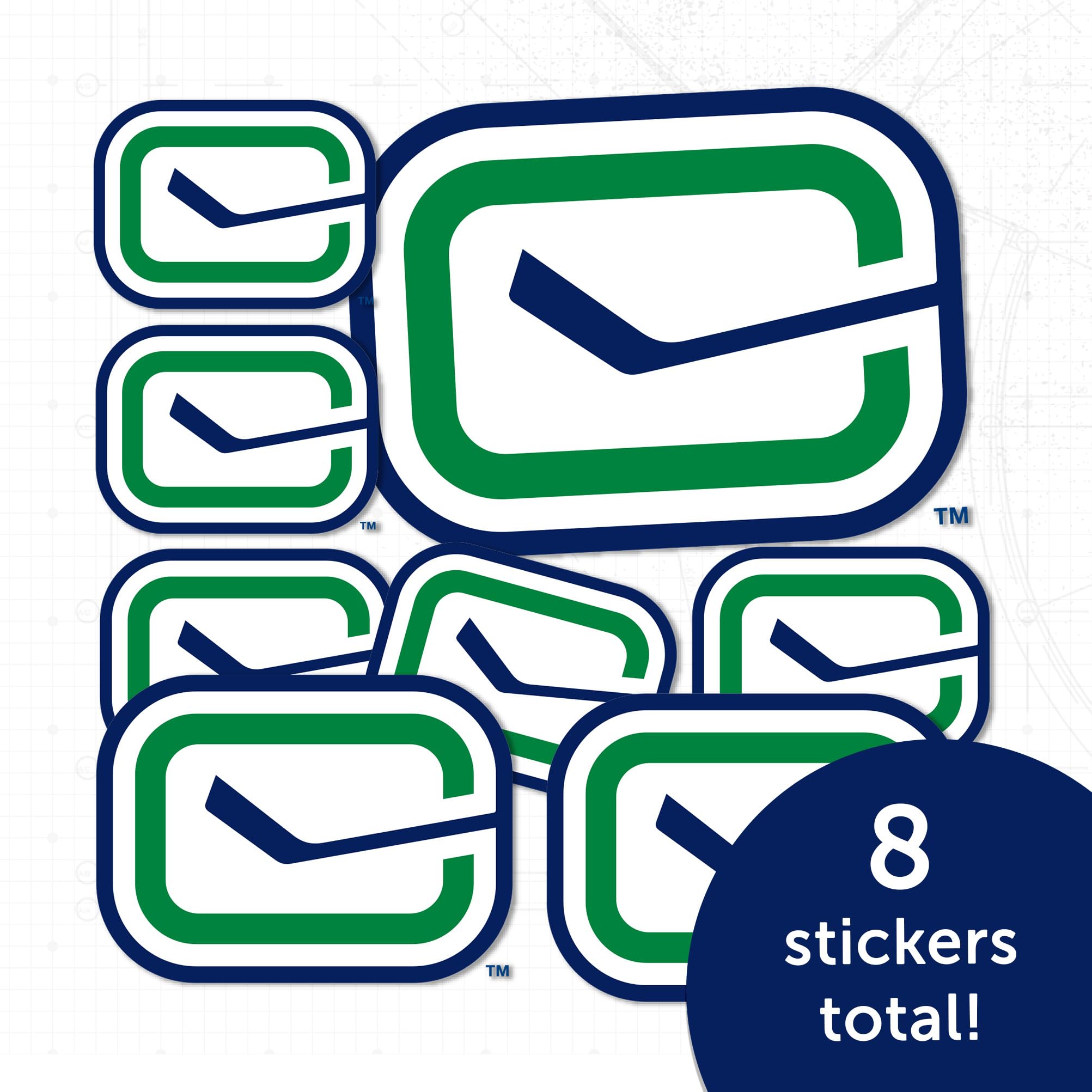 Vancouver Canucks NHL Team Sticker - Desert Cactus Hockey Vinyl Decal for Laptop, Water Bottle, Car & Scrapbook | Durable NHL Hockey Fan Gift & Home Decor