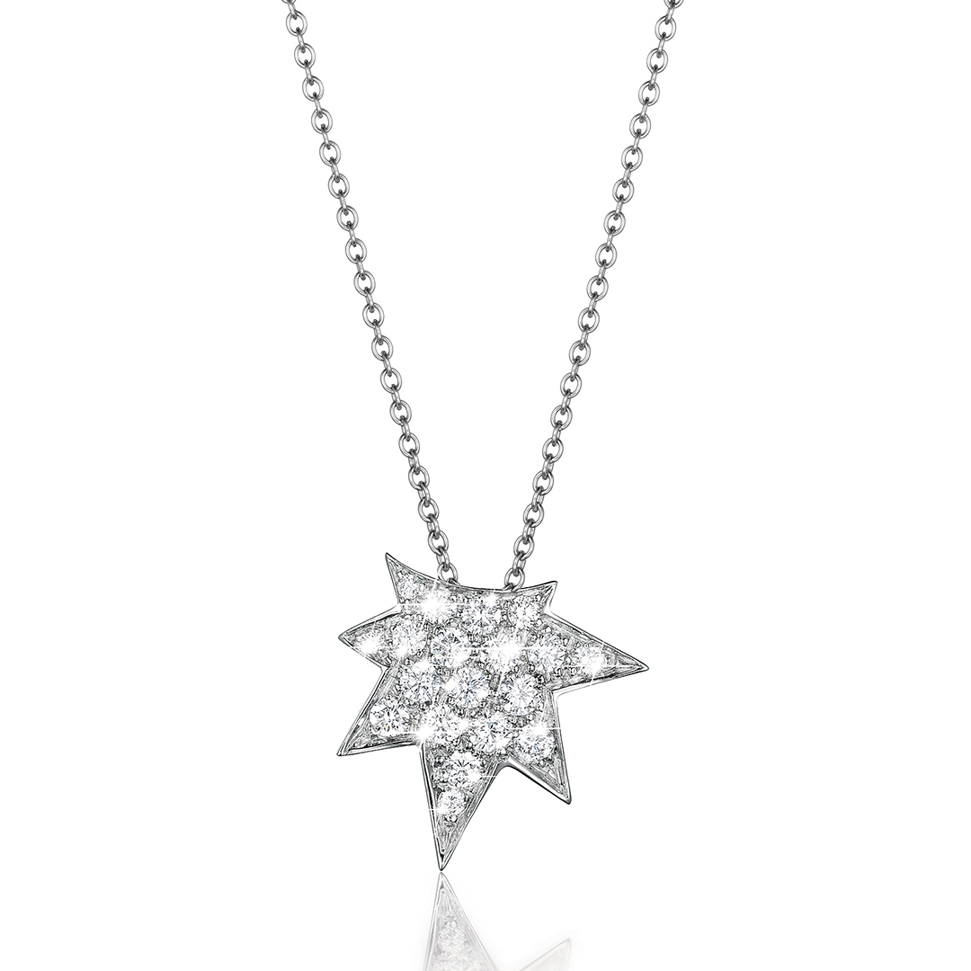 Stardust Pendant Necklace - Elegant Celestial Jewelry for Women, 925 Sterling Silver Dainty Star Charm Necklace | Perfect for Gifts, Date Night & Special Occasions