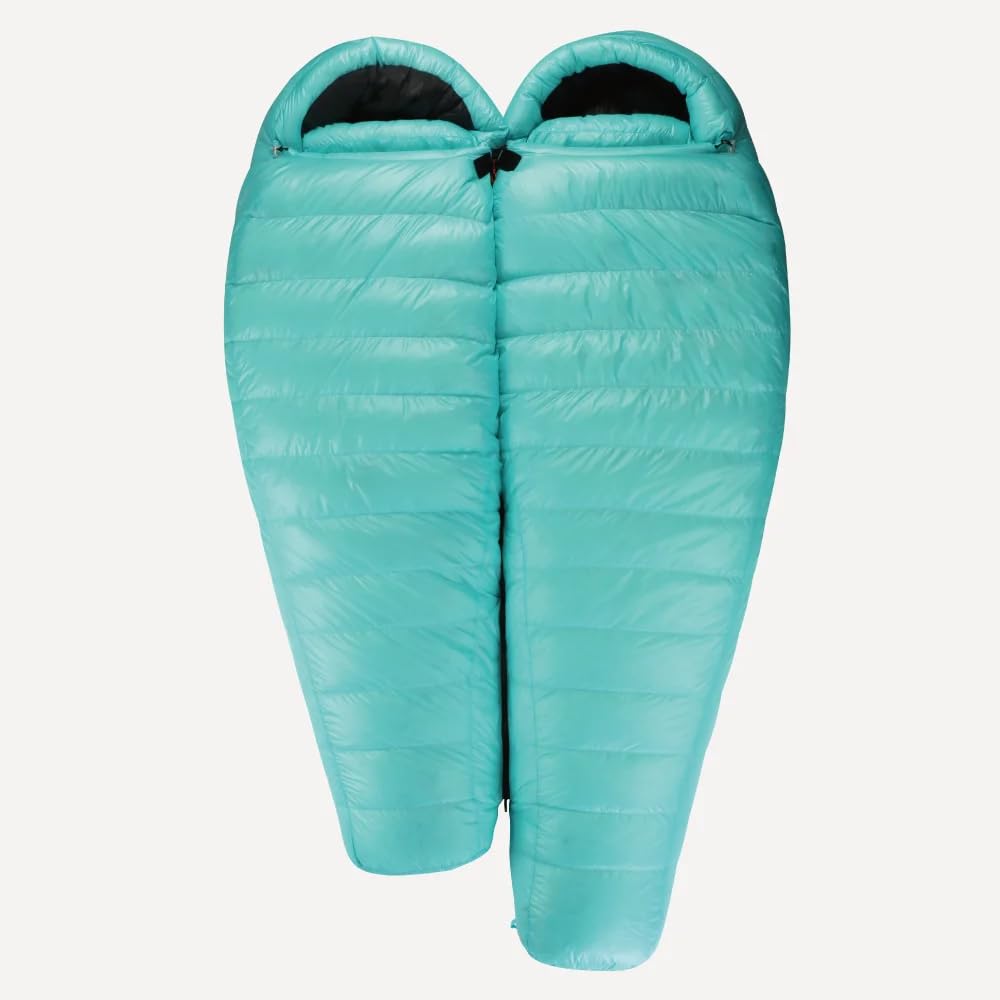 Summit1 Series -6°F 800FP Goose Down Sleeping Bag - Ultralight Backpacking & Camping Sleeping Bag for Men & Women (Lime Punch, Lengthen) - Perfect for Cold Weather Hiking, Mountaineering & Outdoor Adventures