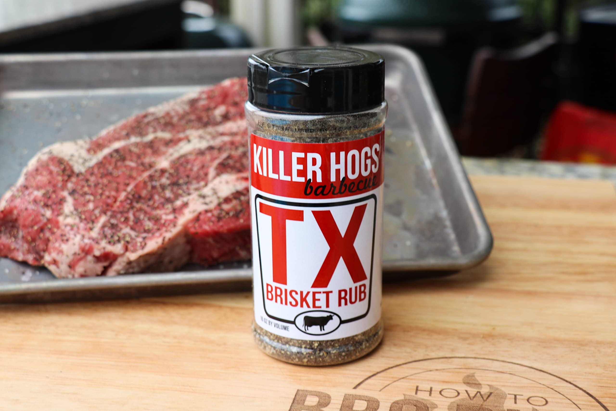 Killer Hogs BBQ TX Brisket Rub - Championship BBQ & Grill Seasoning for Texas Brisket, Ribs, Steaks & Turkey | 5lb Premium Meat Rub | Perfect for Smoking, Grilling & Outdoor Cooking