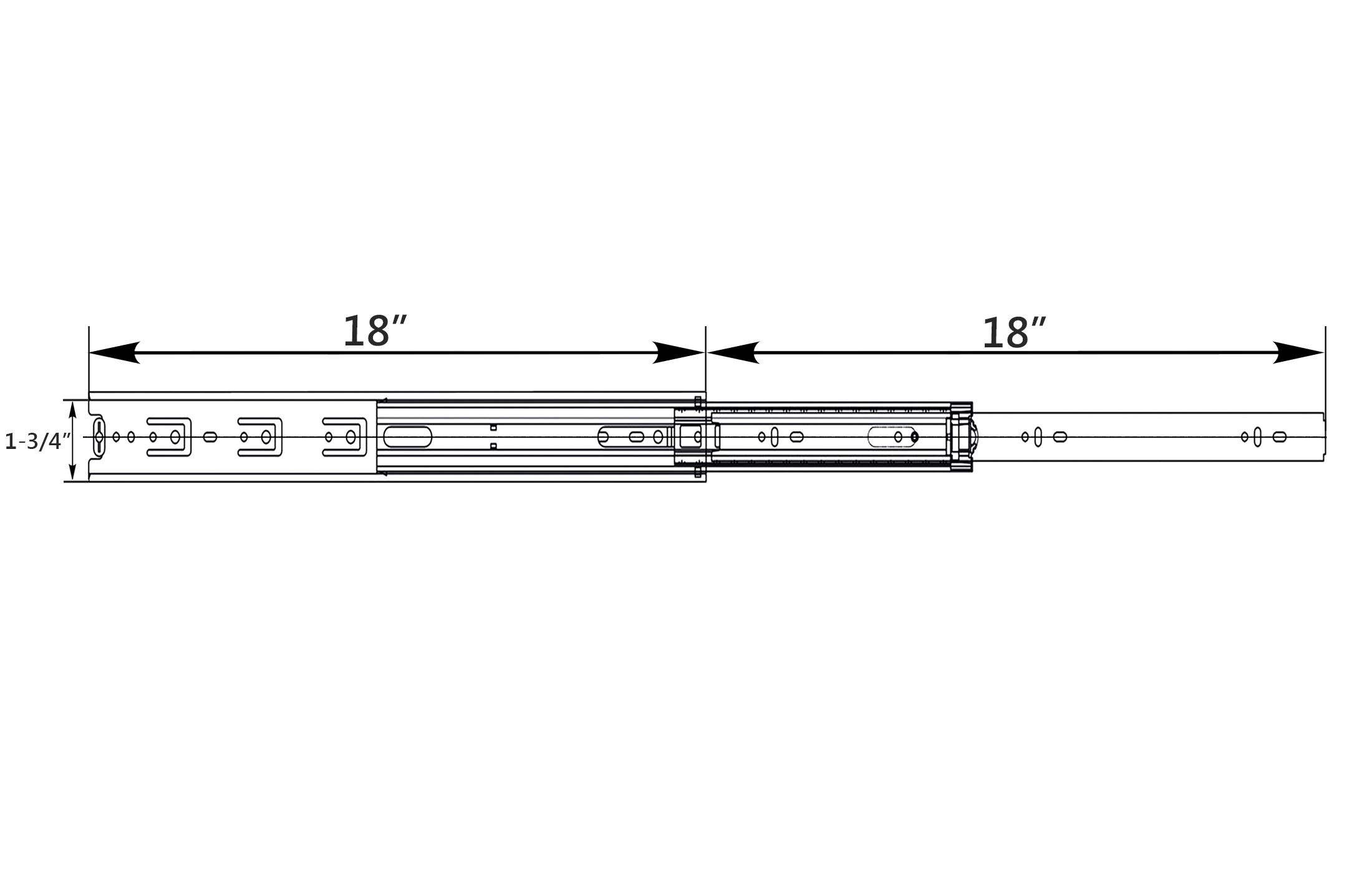 15 Pairs Berta Full Extension Soft Close Ball Bearing Side Mount Drawer Slides - 18 Inch 100LB Load Capacity for Kitchen Cabinets, Office Furniture & Storage Organization