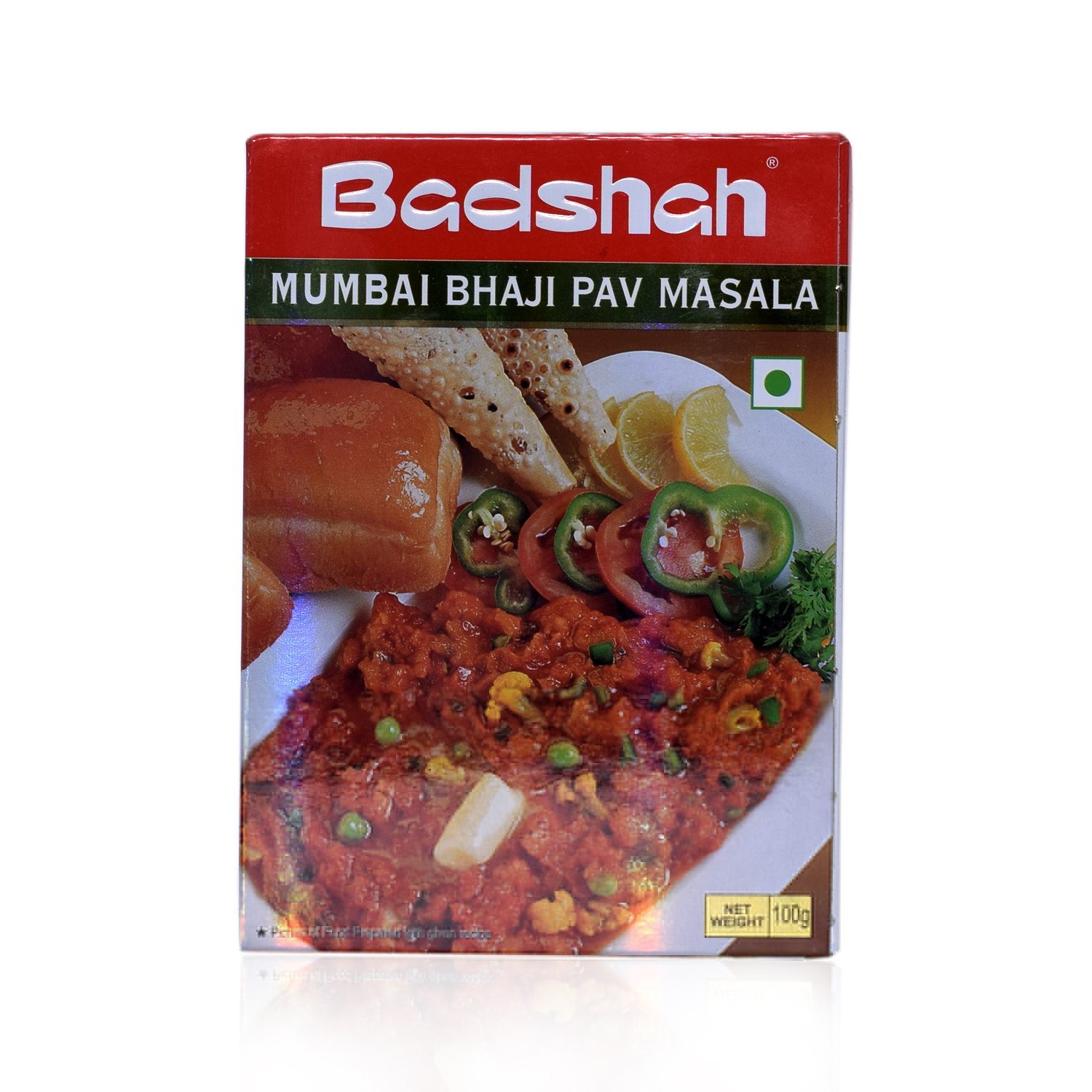 BADSHAH Masala - Bhaji Pav Spice Blend, 100g Box | Authentic Indian Seasoning for Pav Bhaji, Street Food & Home Cooking