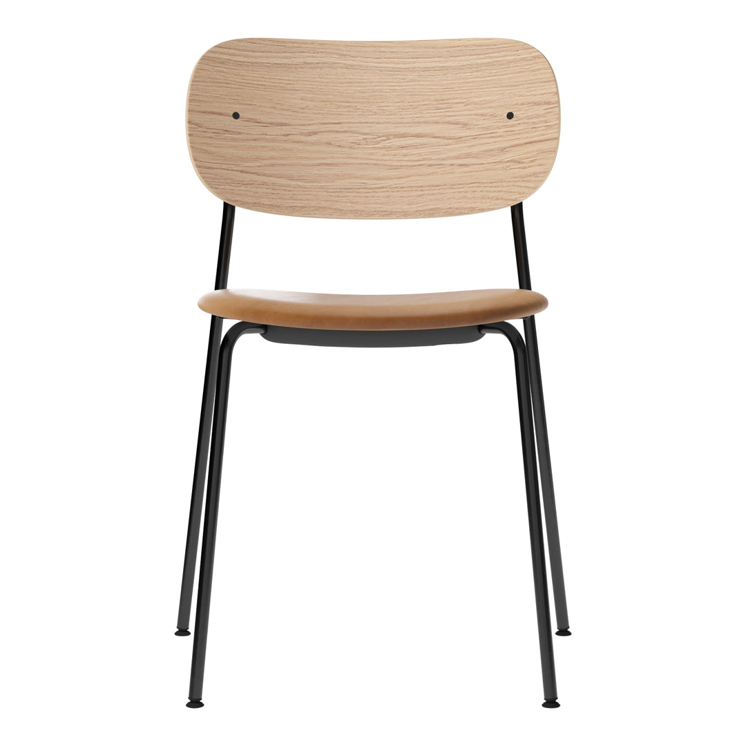 Co Dining Stackable Chair - Upholstered Seat for Kitchen, Dining Room & Outdoor Patio | Comfortable & Space-Saving Furniture