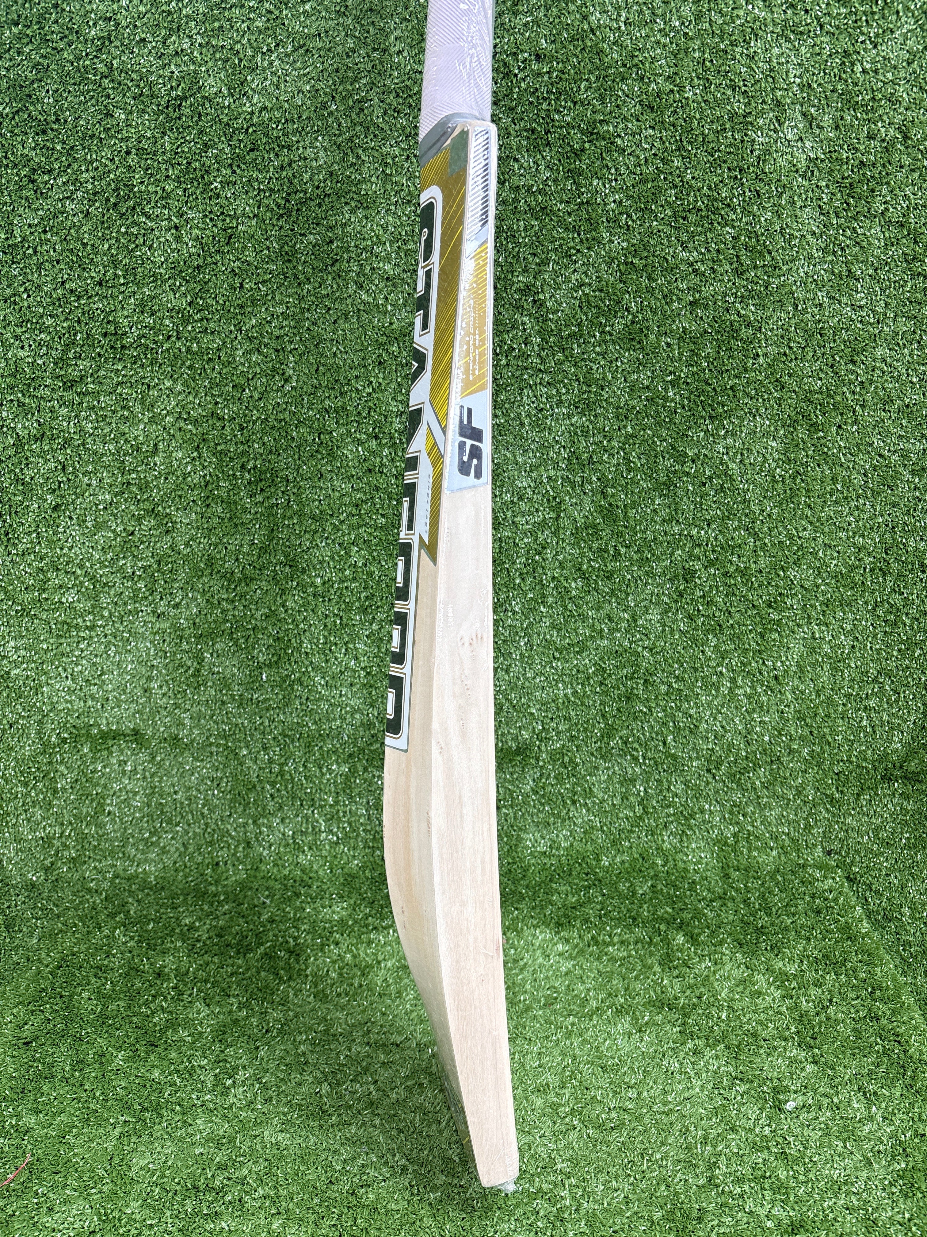 Premium SF Gold Edition Kashmir Willow Cricket Bat - Lightweight & Durable for Professional & Casual Play - Perfect for Matches, Practice & Backyard Games