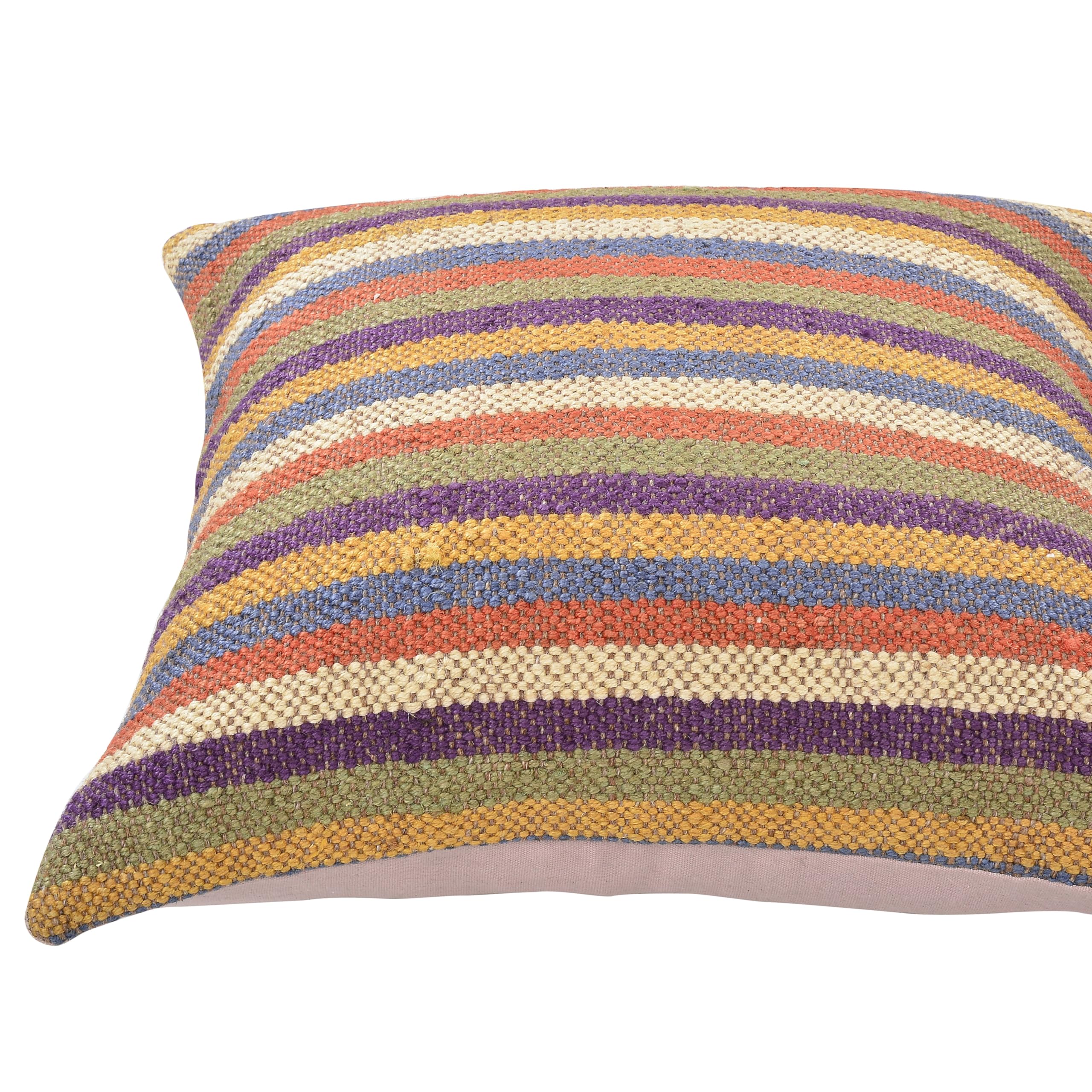 Trade Star Exports Set of 5 Handwoven Indian Kilim Pillow Covers 18x18 - Bohemian Jute Throw Cushion Cases for Sofa, Bed & Home Decor | Boho Chic Living Room, Bedroom & Outdoor Pillow Covers