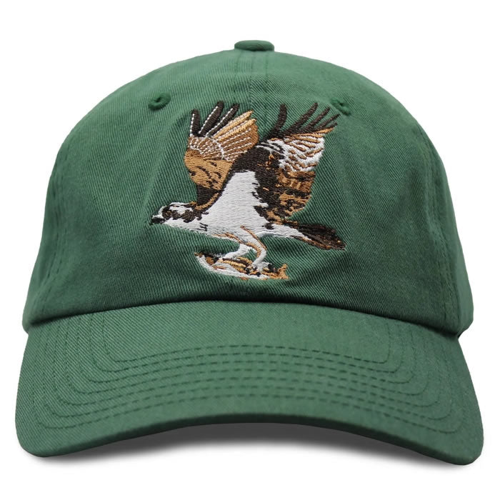 Bird Collective Osprey Hat - Stylish Pine Green Outdoor Cap for Bird Watching, Hiking & Nature Adventures | Unisex Sun Protection Headwear