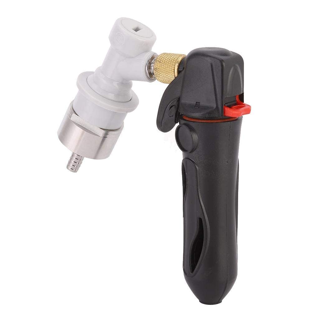**Black Beer Keg CO2 Charger Kit – Handheld Pressurizer with Carbonation Cap for Home Brewing, Soda Making & Carbonating Drinks – Perfect for Beer, Soda, and Sparkling Beverages**