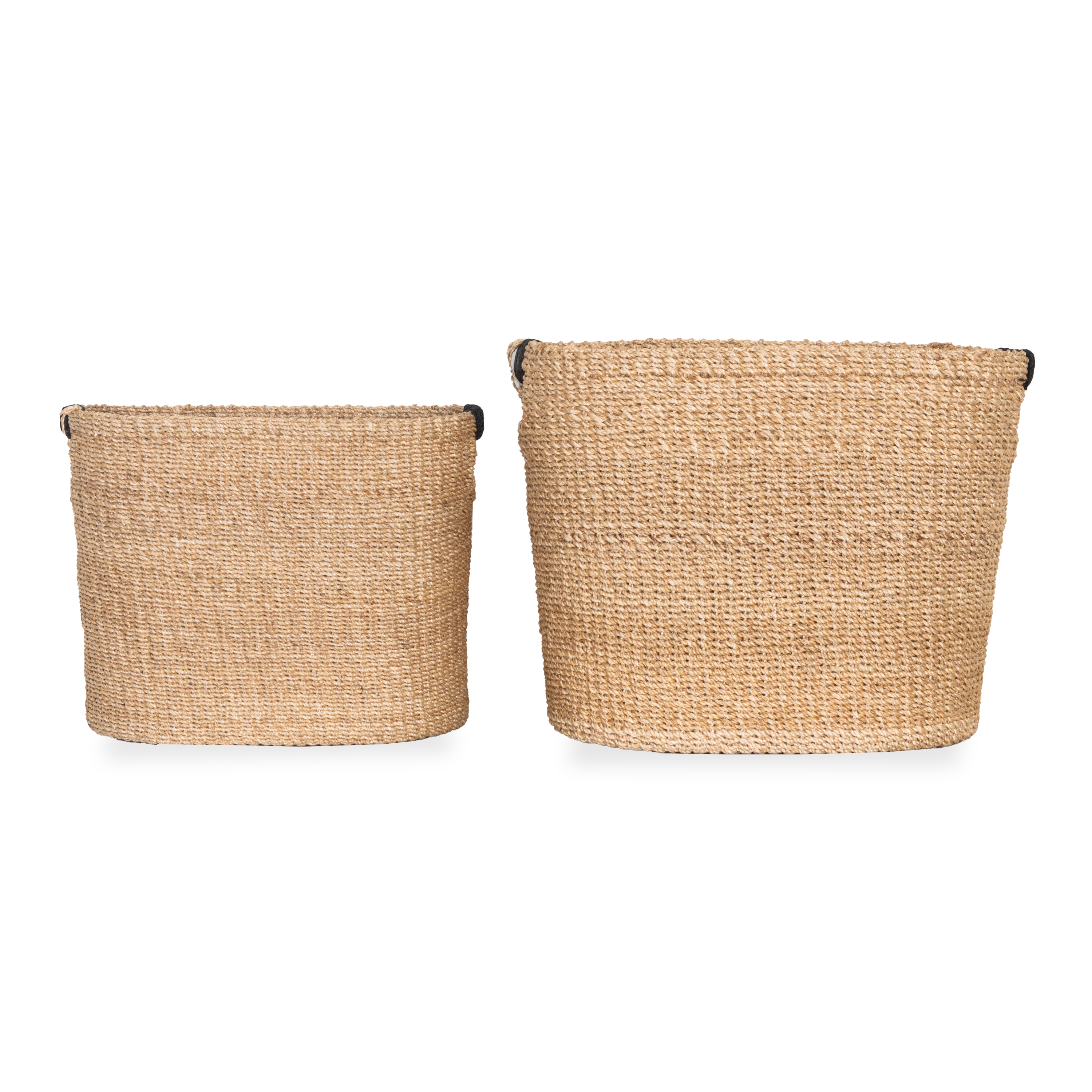Handwoven Oval Hemp Basket - Natural Eco-Friendly Storage for Home Decor | Perfect for Living Room, Bedroom & Bathroom Organization