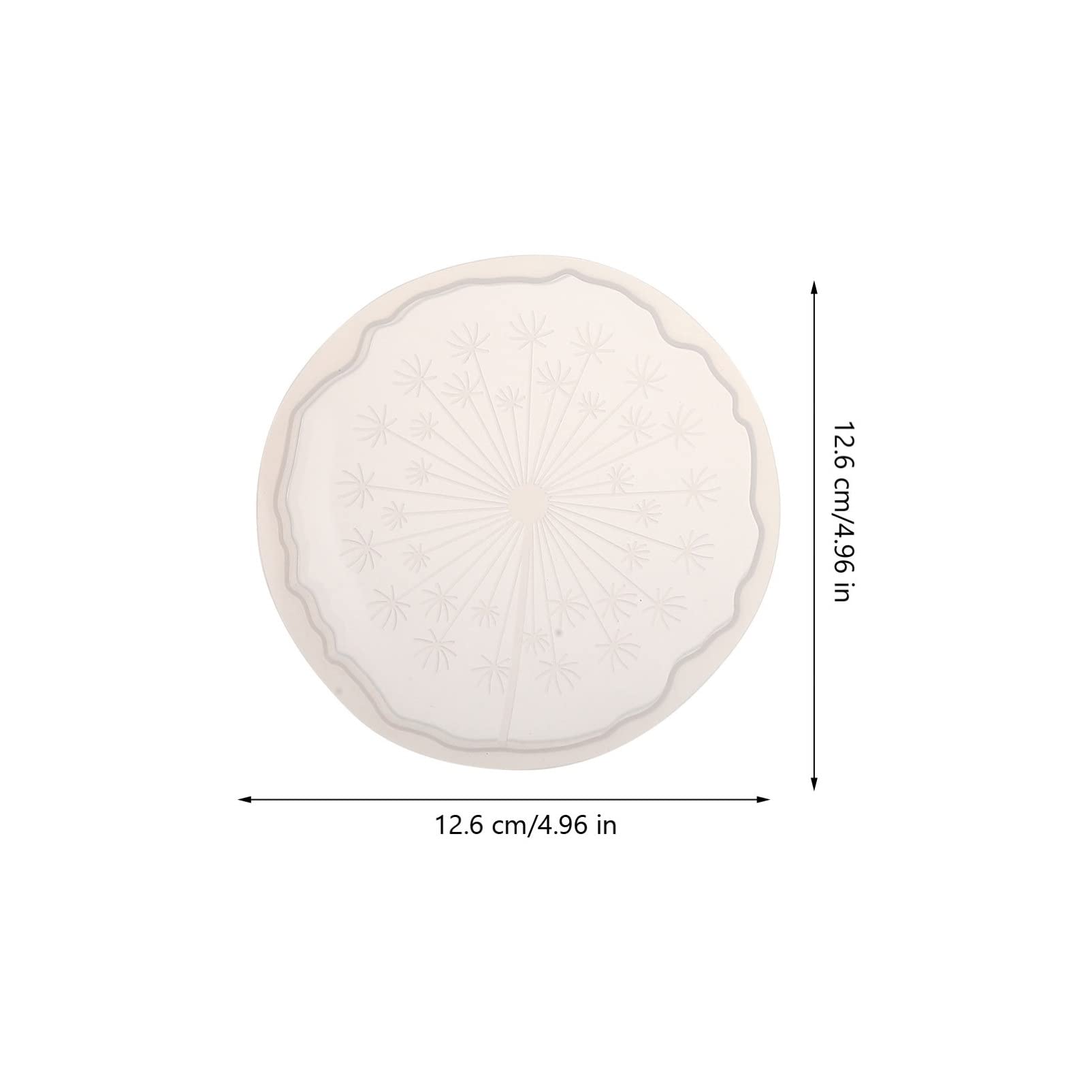 NOLITOY 4-Piece Round Dandelion Resin Coaster Silicone Molds with Holder - DIY Epoxy Resin Craft Supplies for Cup Mats, Home Decor & Gift Making