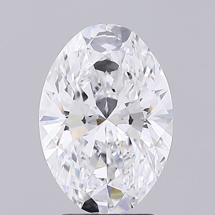 2.93 Carat D Color VVS2 Clarity Oval Lab-Grown Diamond for Engagement Rings & Fine Jewelry