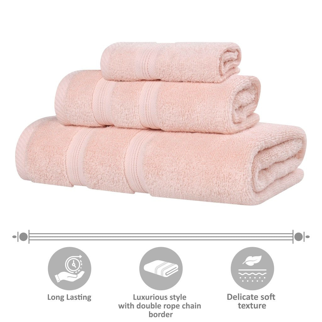 Premium Smart Dry Zero Twist Cotton 9-Piece Towel Set - Ultra Soft & Absorbent Bath Towels, Hand Towels & Washcloths for Spa, Bathroom & Luxury Home Use