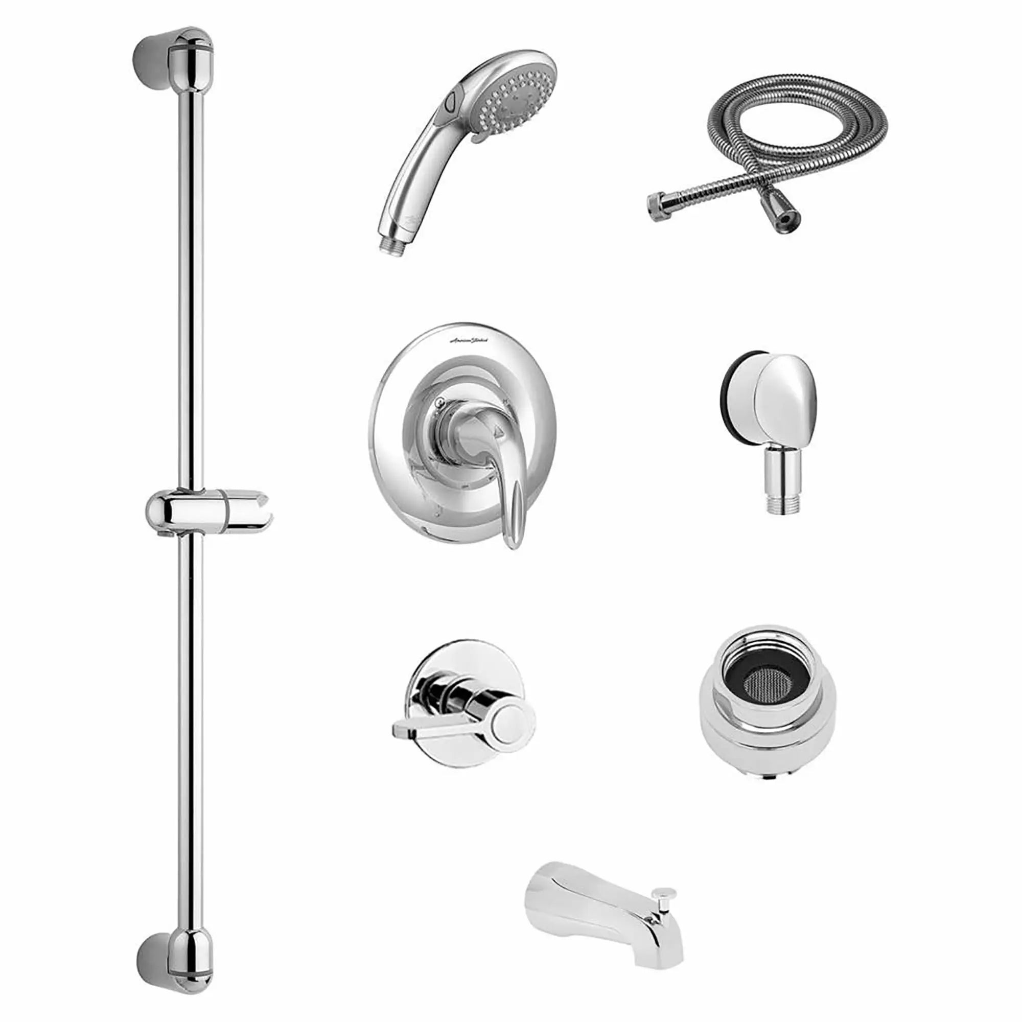 Commercial Shower System Trim Kit - 1.5 GPM/5.7 LPM Flow Rate with 36