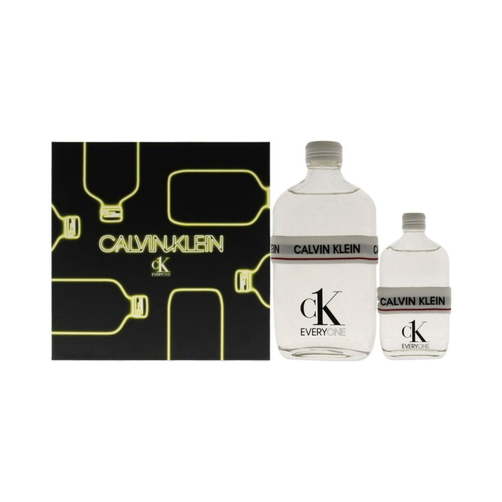 CK Everyone Unisex Eau De Toilette Set - 2 x 100ml Spray Bottles | Fresh Citrus & Woody Fragrance for Men & Women | Perfect for Daily Wear, Office & Special Occasions
